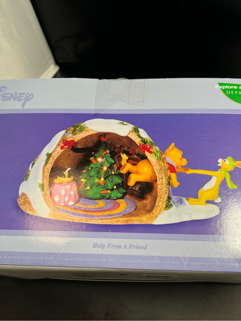 Department 56 Disney Winnie the Pooh Help From A Friend Lighted Figurine 59152